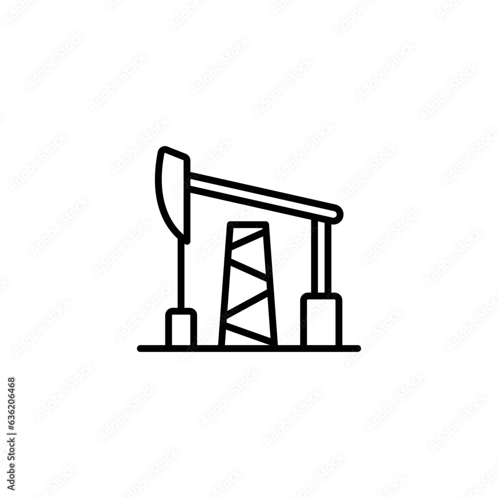 Oil Mining icon design with white background stock illustration Oil Mining icon design with white background stock illustration