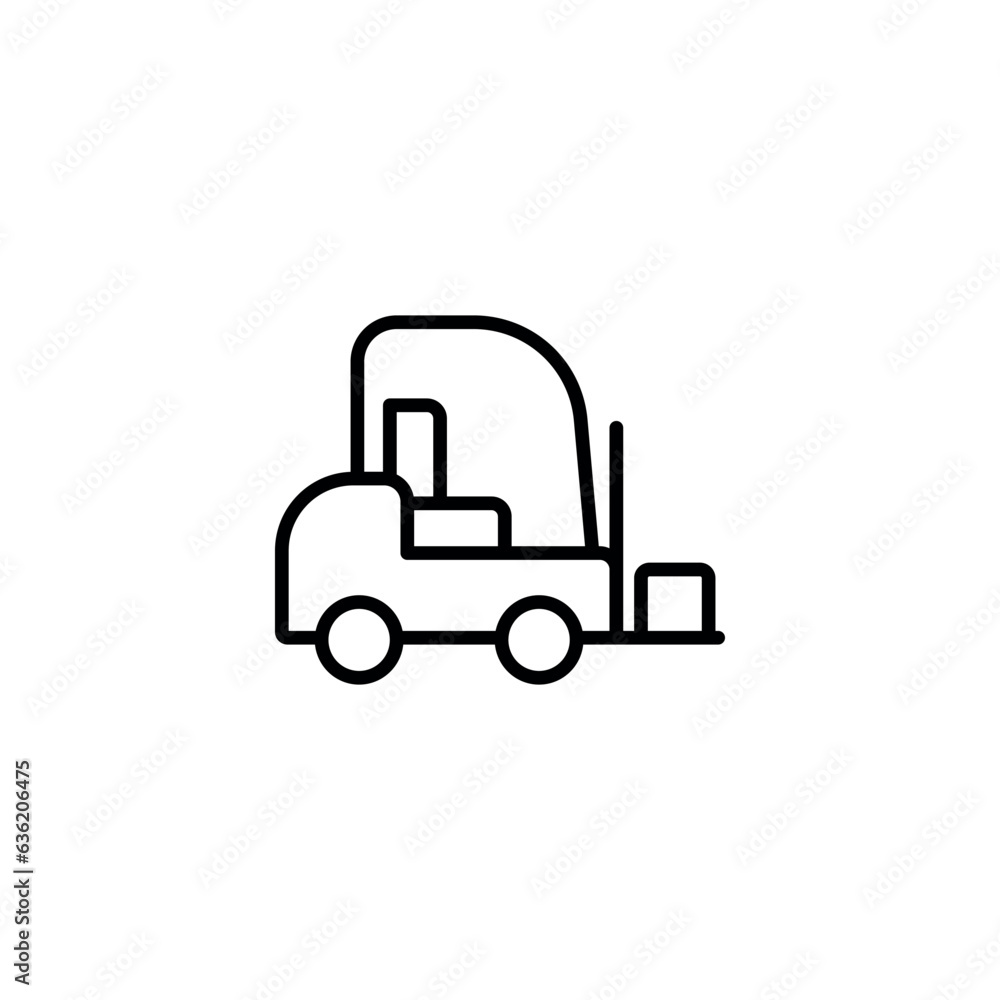 Focklift icon design with white background stock illustration Focklift icon design with white background stock illustration
