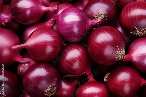 Fresh onions as background. Organic food