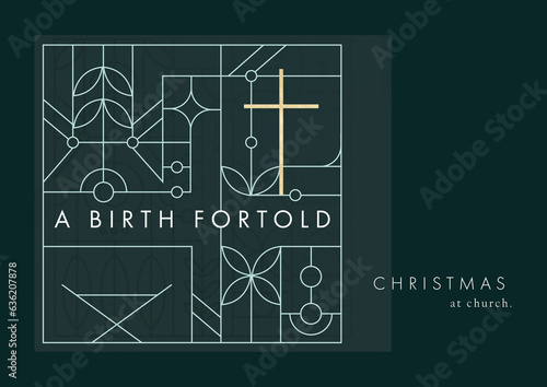 Christmas Graphic Art Deco Minimal Design 1