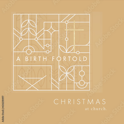 Christmas Graphic Art Deco Minimal Design 12