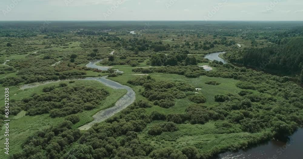 River valley, beautiful view from height of the rivers, swamps and green forests, green landscapes, background. River valley, beautiful view from height of the rivers, swamps and green forests, green landscapes, background.