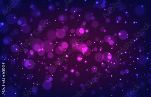 Purple bokeh blurred background