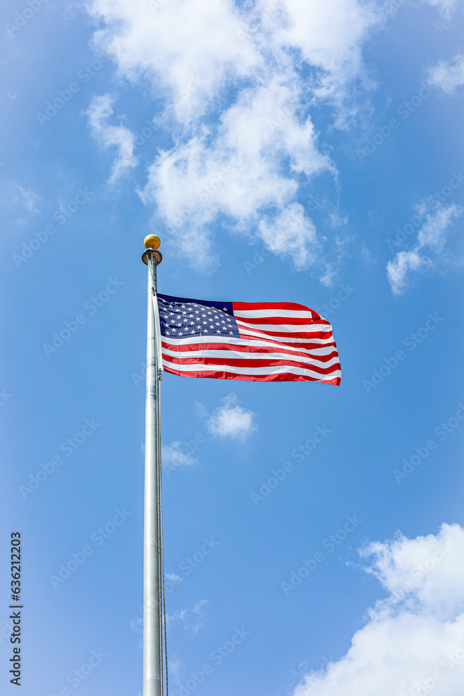 Obraz premium american flag against sky