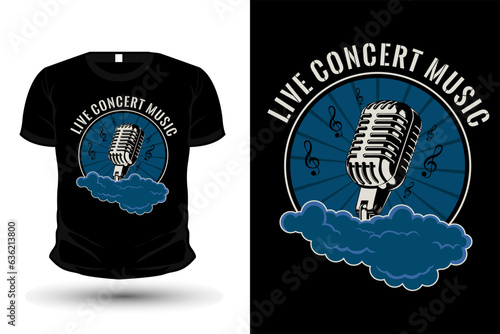 Canvas Print Music Retro Vintage T Shirt Design