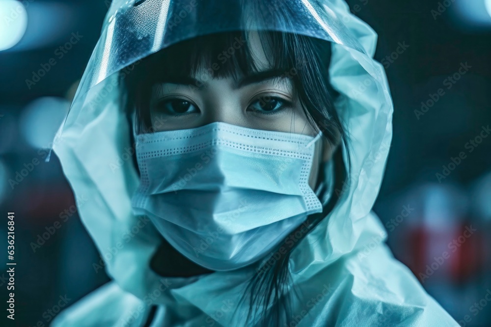 Asian Nurse in Medical Mask during Pandemic Asian Nurse in Medical Mask during Pandemic