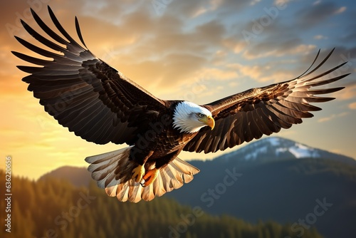 bald eagle in flight