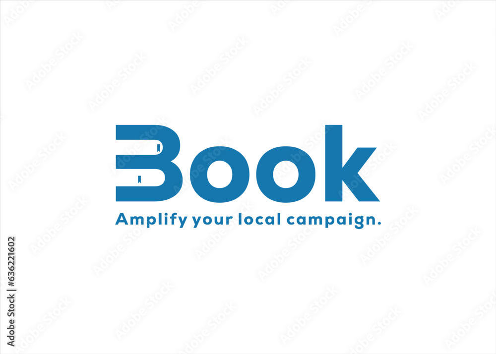 Book logo design vector