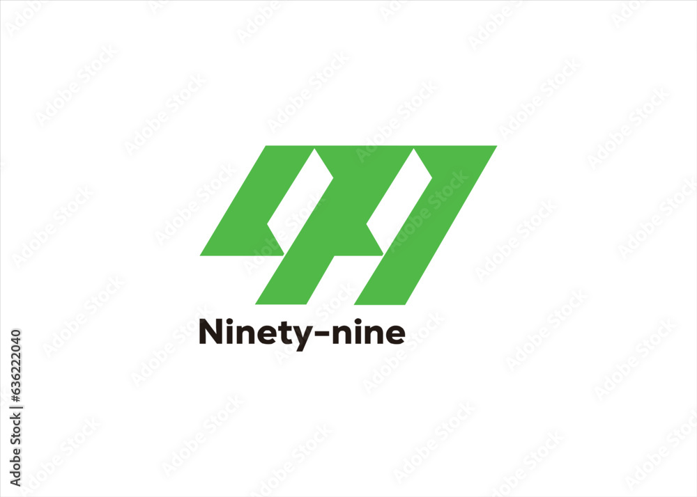 99 logo design number