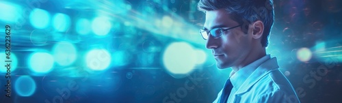 Scientist concept banner