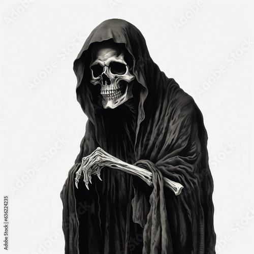 skeleton in black suit