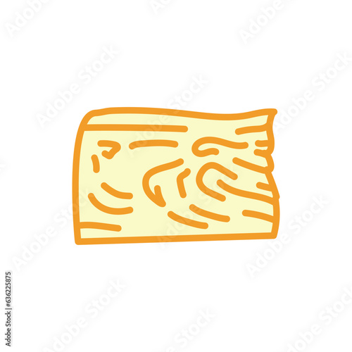 Suluguni cheese sign сolor line icon. Pictogram for web page.