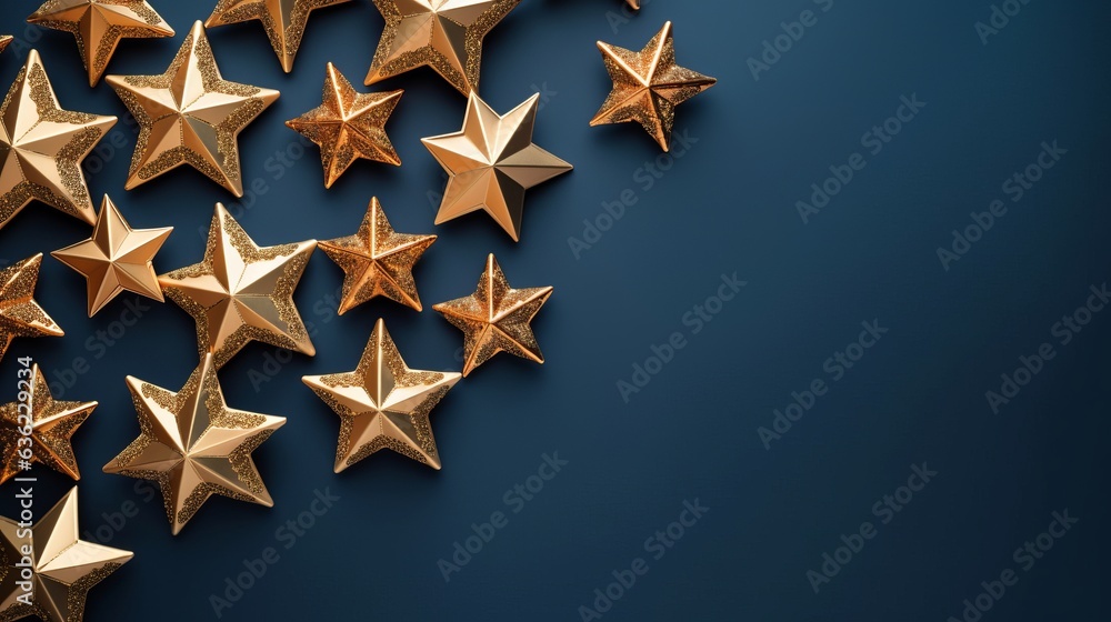 golden stars background Generative AI golden stars background Generative AI