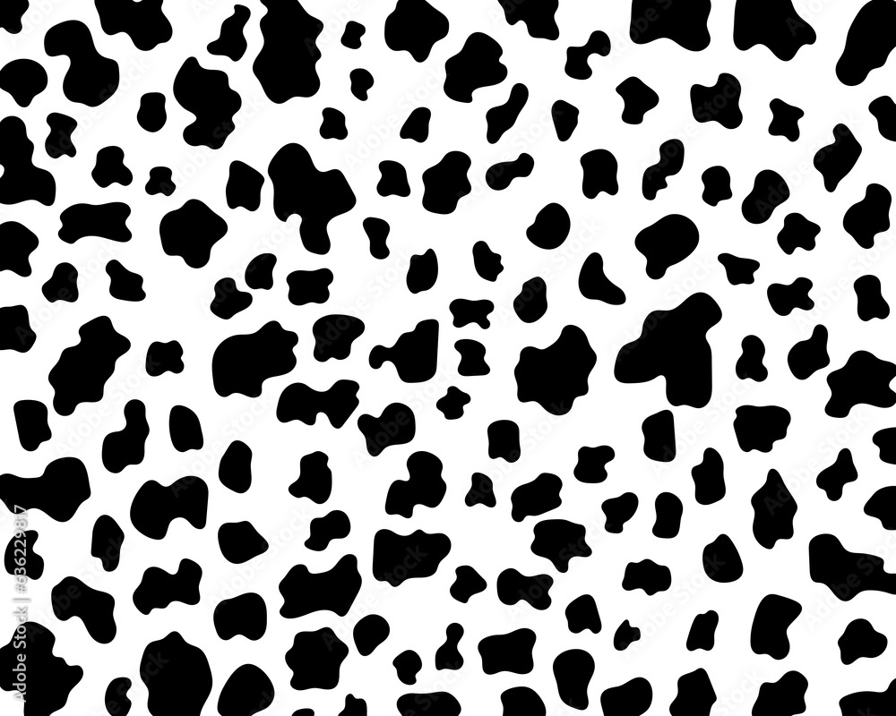 Abstract animal skin cow seamless pattern design. Black and white seamless camouflage background. Abstract animal skin cow seamless pattern design. Black and white seamless camouflage background.