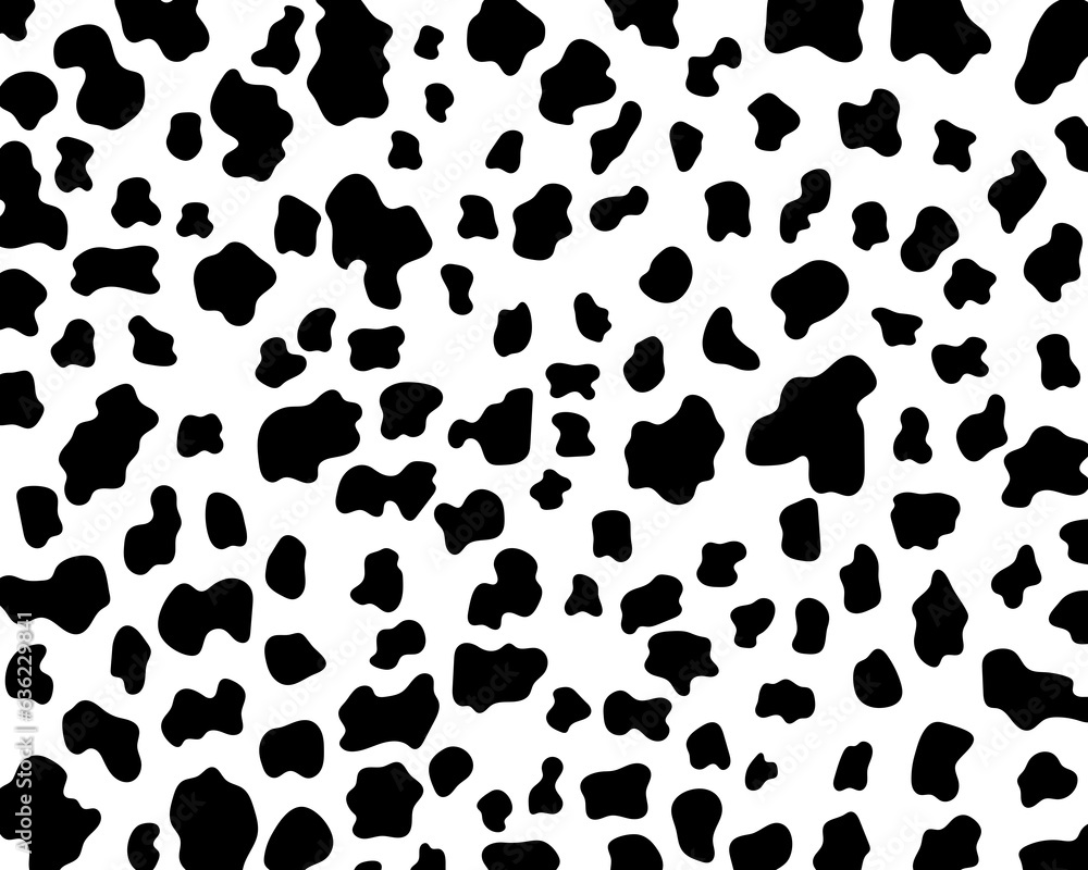 Abstract animal skin cow seamless pattern design. Black and white seamless camouflage background. Abstract animal skin cow seamless pattern design. Black and white seamless camouflage background.