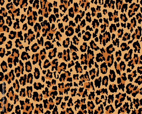 Vector leopard pattern seamless background and printing or home decorate and more.