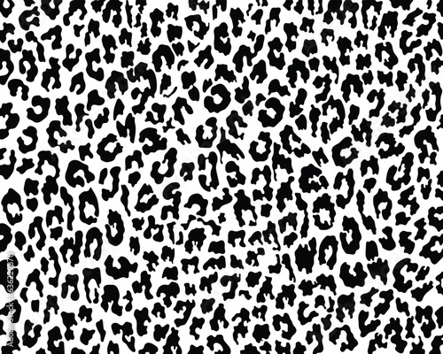 Abstract animal skin leopard, cheetah, Jaguar seamless pattern design. Black and white seamless camouflage background.