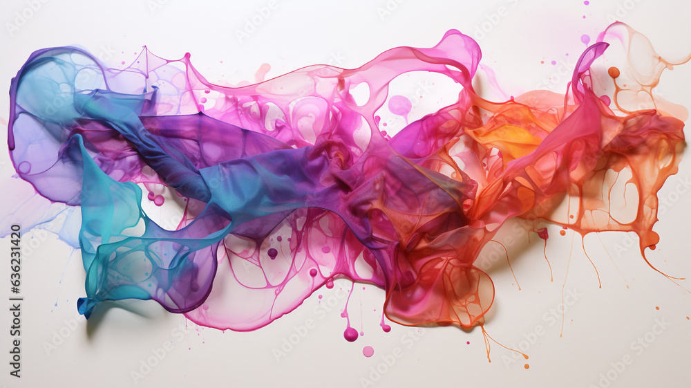 tissue paper filled with colored printer ink Vol3