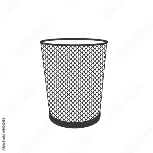 Wastebasket design concept stock illustration