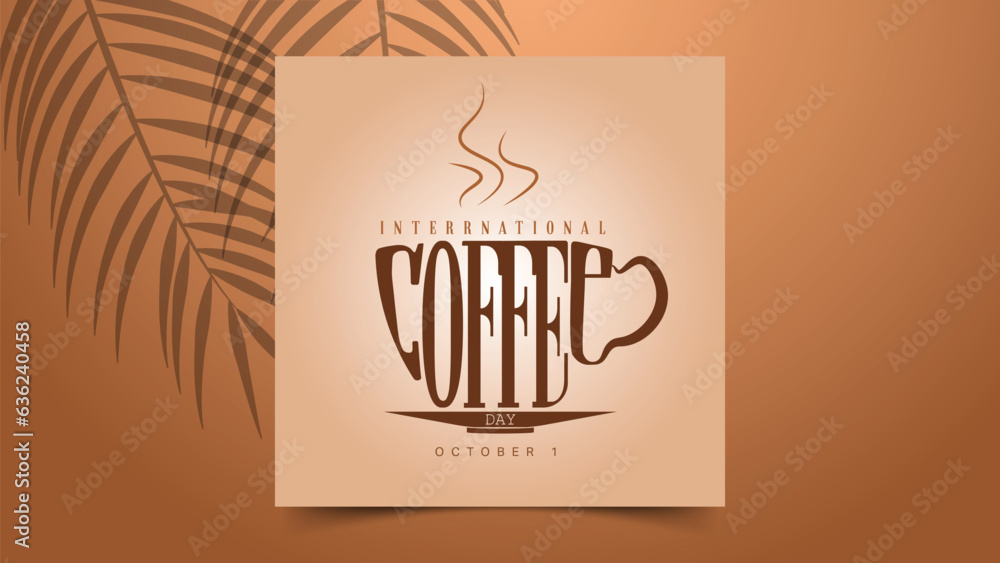 Obraz premium world intercational coffee day