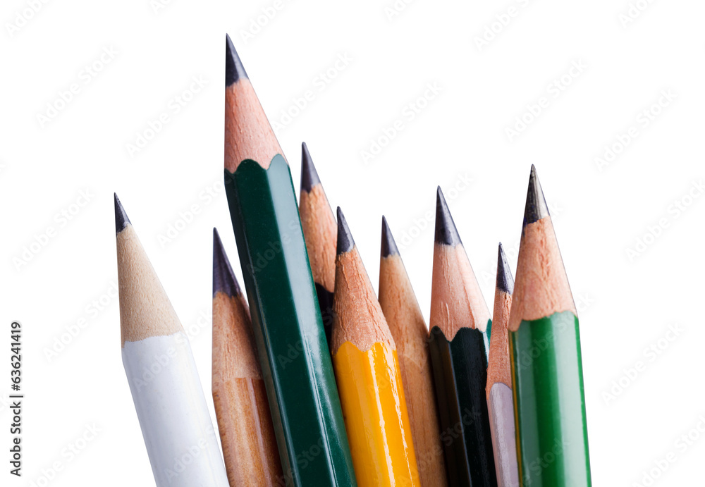 Fototapeta premium wooden pencils isolated