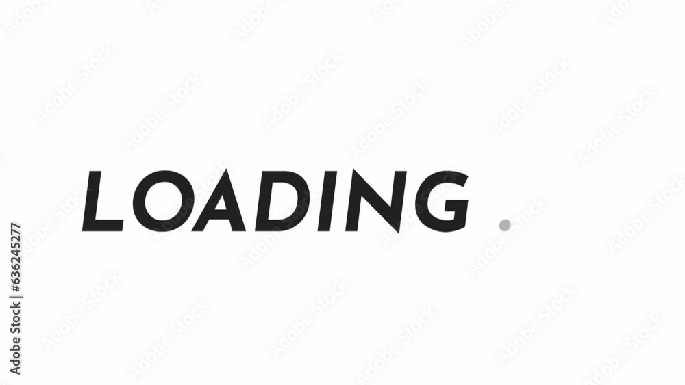 Eye-catching semi bold black and white loading text animation. Jost SemiBold font used, monochromatic 2D cartoon 4K video loader motion graphic. Wait animation, ui design, animated uploader gif Eye-catching semi bold black and white loading text animation. Jost SemiBold font used, monochromatic 2D cartoon 4K video loader motion graphic. Wait animation, ui design, animated uploader gif