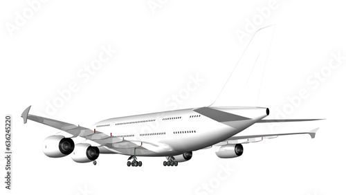 airplane isolated on white