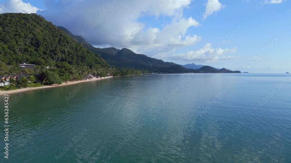 Wonderful aerial view flight drone. Paradise honeymoon island for Beach lovers Wonderful aerial view flight drone. Paradise honeymoon island for Beach lovers