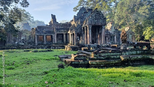 Cambodia. Preah Khan temple. Siem Reap city. Siem Reap province. An ancient Buddhist temple built at the end of the 12th century during the reign of Jayavarman VII. photo