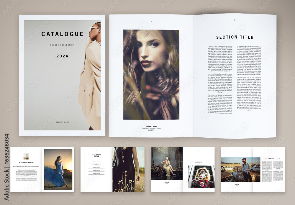 Minimal Catalog Stock Template Adobe Stock