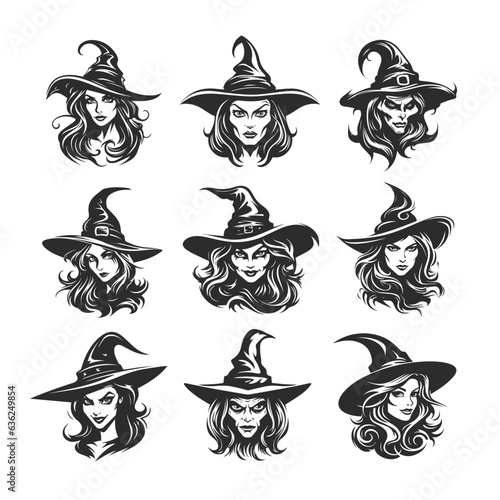 Vector Witches for Halloween Delights