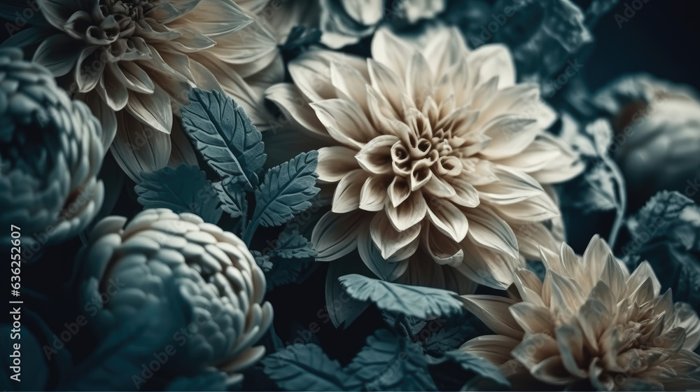 Beautiful abstract beige blue off-white night photo floral design background banner. Beautiful abstract beige blue off-white night photo floral design background banner.