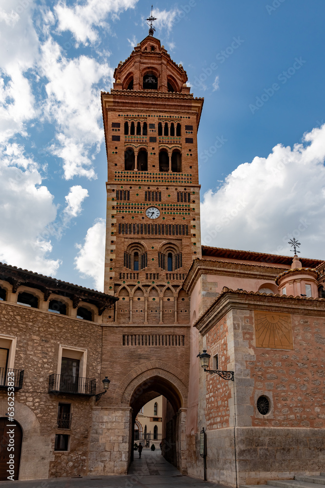 the bell tower of the cathedral of  teruel spain