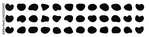 Fotografia Blob shape organic set