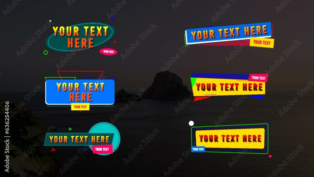 Dynamic Pixel Text Effect Stock Template | Adobe Stock