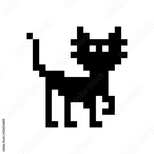 Pixelated cat icon © alvaroc