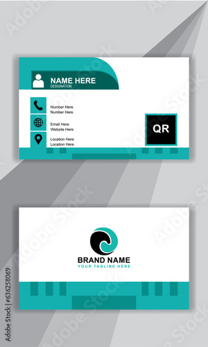 Design templet for business card , colorful and modern shape use for design