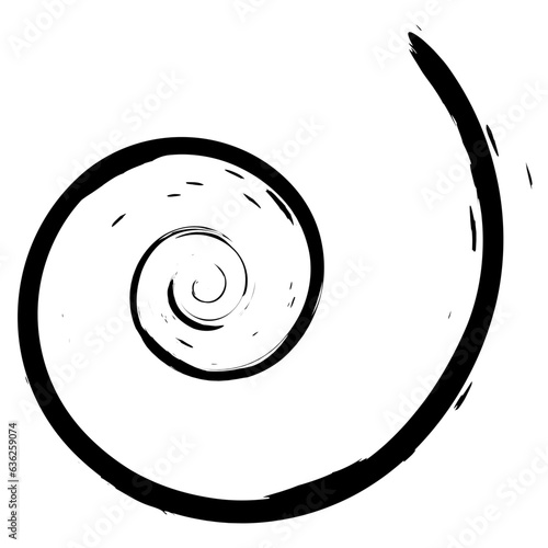 Ink spiral icon