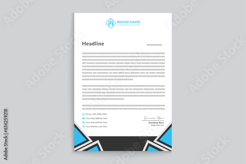 Clean corporate letterhead template © Shimul Azad