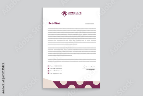 Professional letterhead mockup