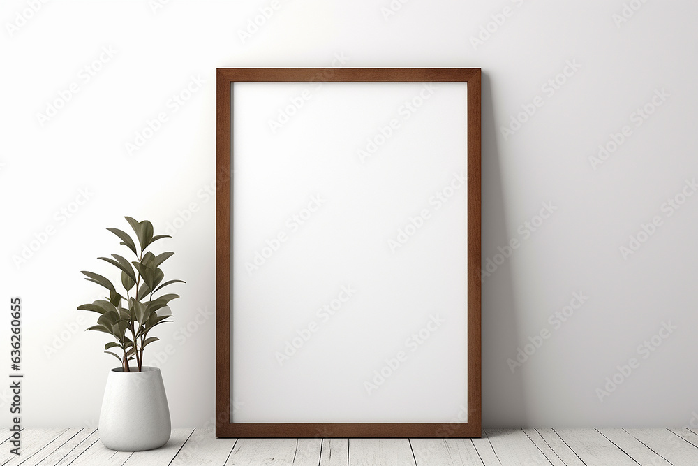 Wooden frame with eucalyptus branches on white background. Flat lay, top view.
Wooden frame with eucalyptus branches on white background. Flat lay, top view.