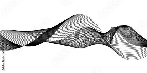 Abstract music wave element for design,white wavy smooth element swoosh speed wave modern stream curve,Vector in the concept of technology, science, music,Curved wavy line, smooth stripe.