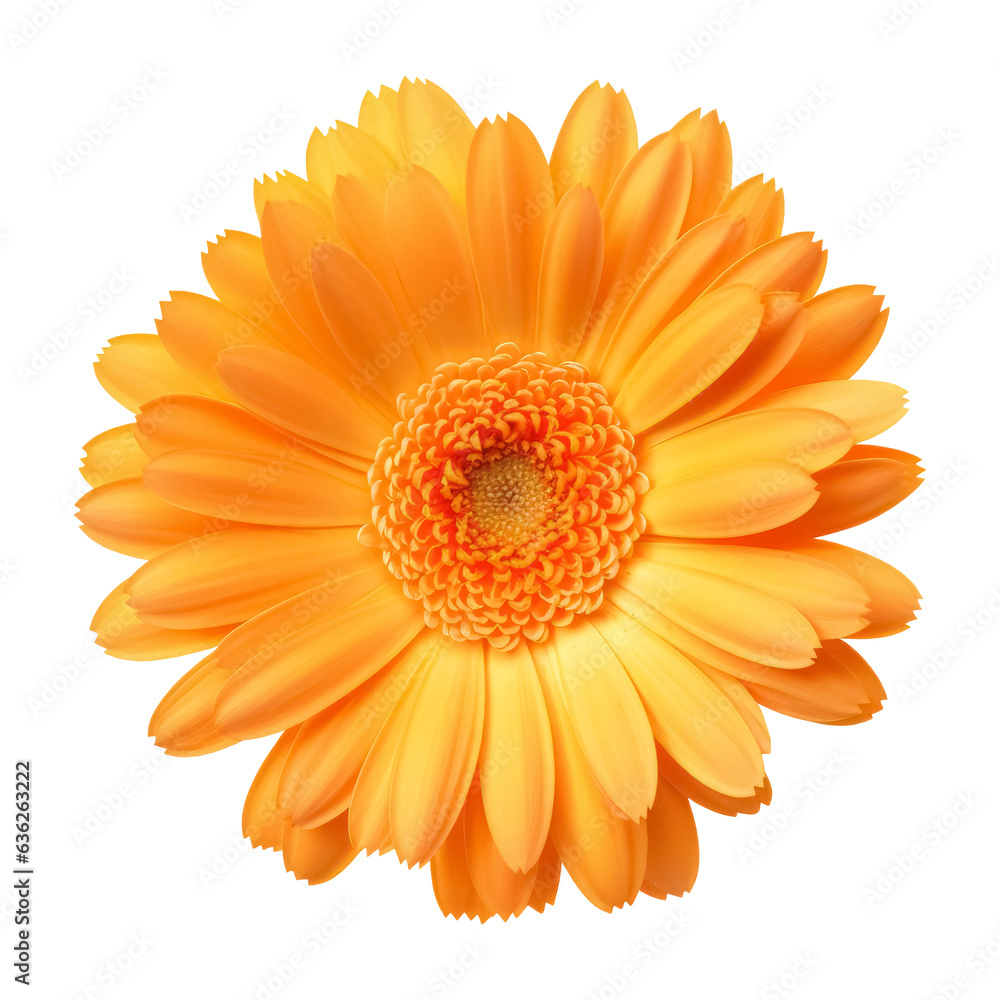 Beautiful single Calendula flower isolated on white background. Herbal medicine, aromatherapy. Beautiful single Calendula flower isolated on white background. Herbal medicine, aromatherapy.