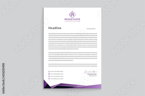 Modern professional letterhead design