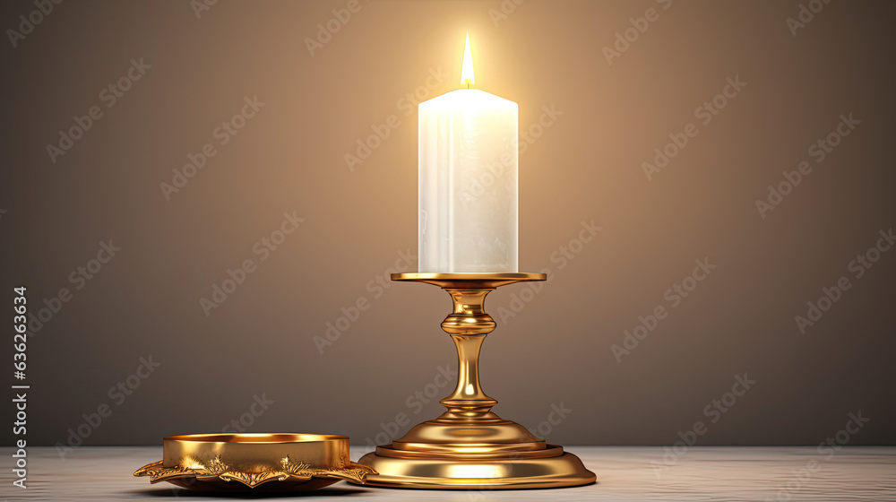 candle on the table candle on the table