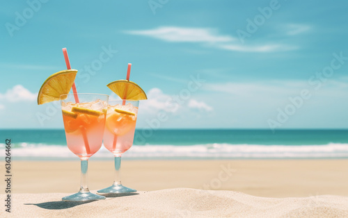 cocktail on the beach