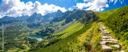 amazing Tatra mountains during summer in Poland photo