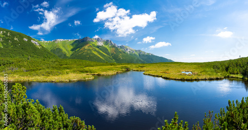 amazing Tatra mountains in summer in Slovakia