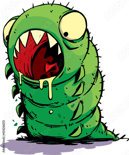 pest of fields and gardens hungry green