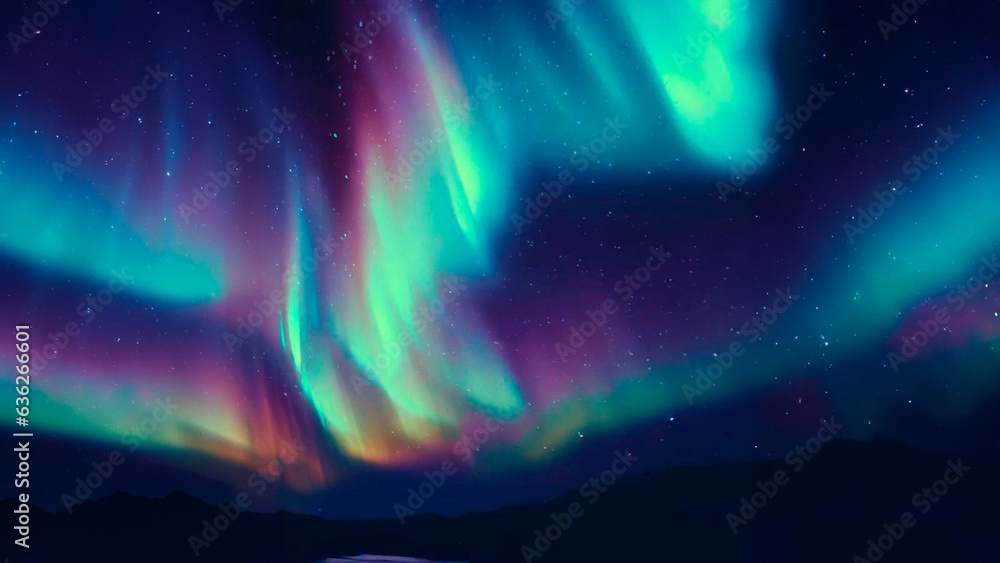Experience the beauty of nature's light show with our mesmerizing Northern Lights image. 